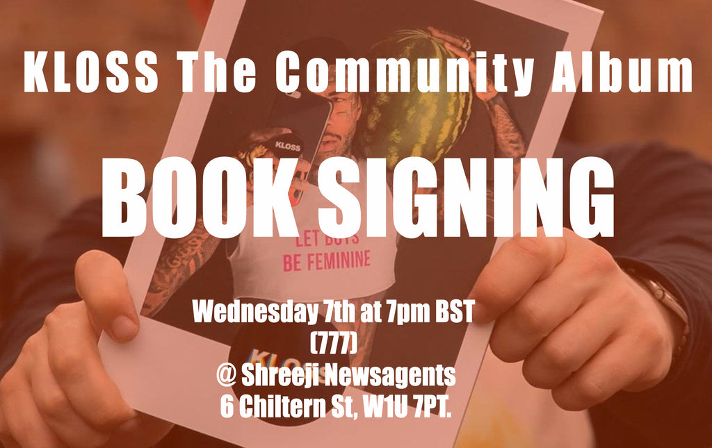 Kloss the community album book signing